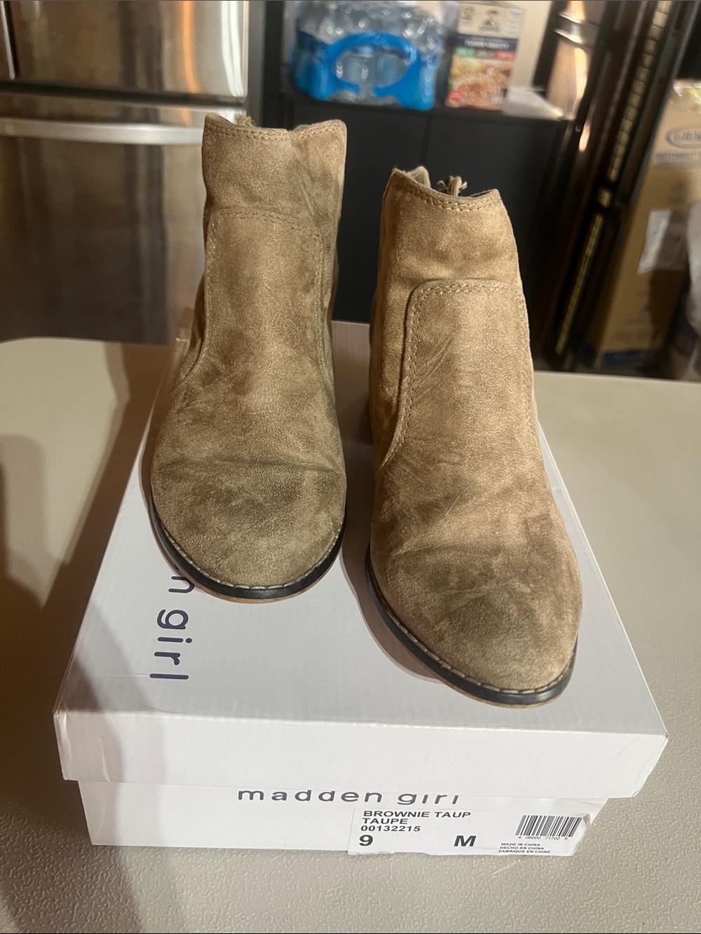 Madden Girl Taupe Suede Chukka Ankle Boots - Men